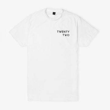 White T-Shirt Black Graphic