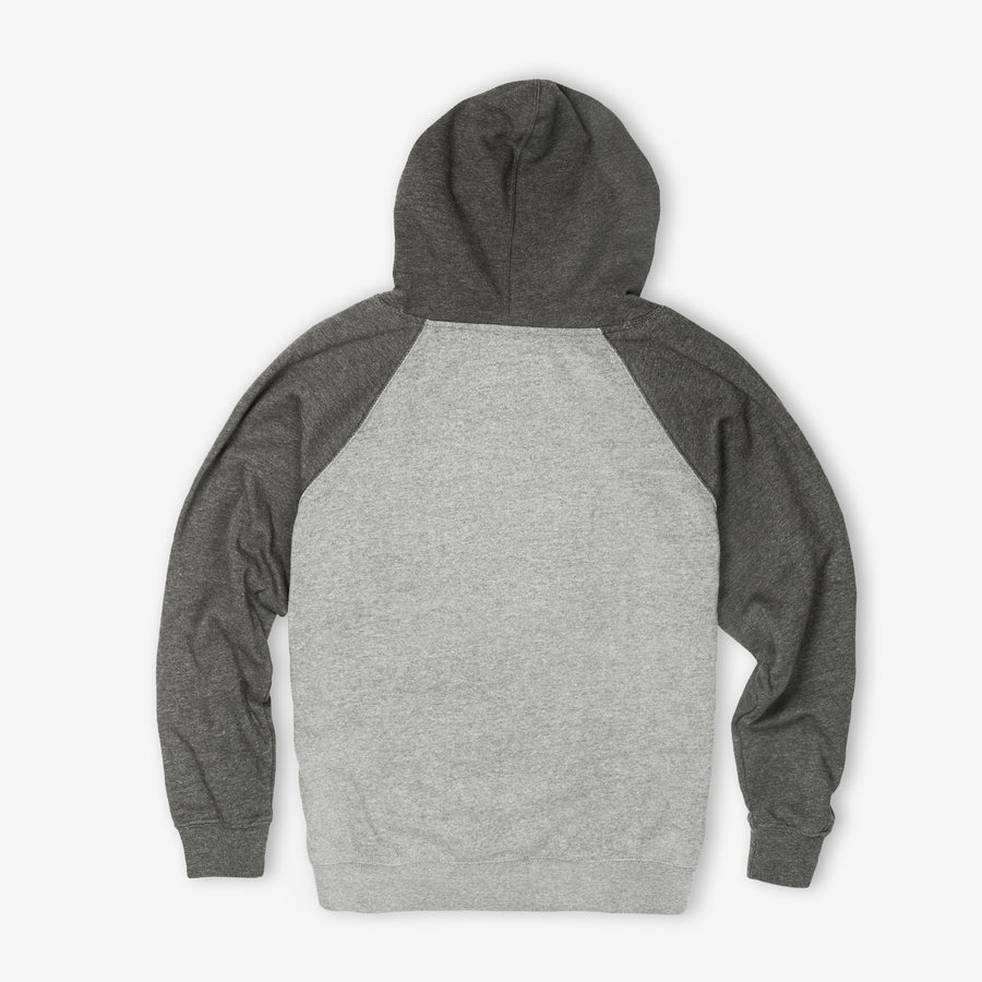 Two Tone Heather Gray Pullover Sweatshirt